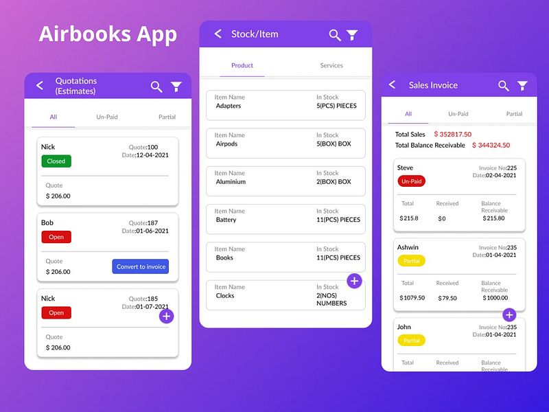 Airbooks App