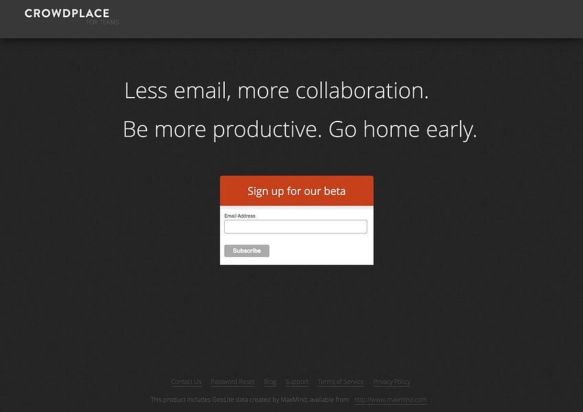 CrowdPlace for Teams