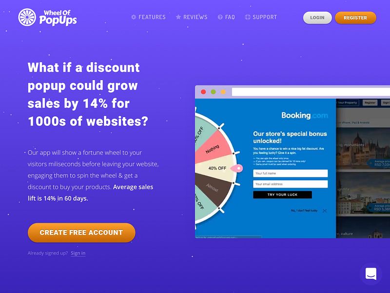 Wheel of Popups