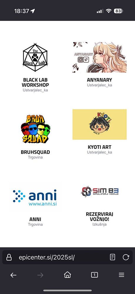 The image displays a grid of logos and names of various businesses or brands.