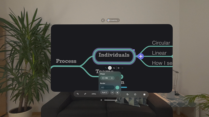 Screenshot of MindNode