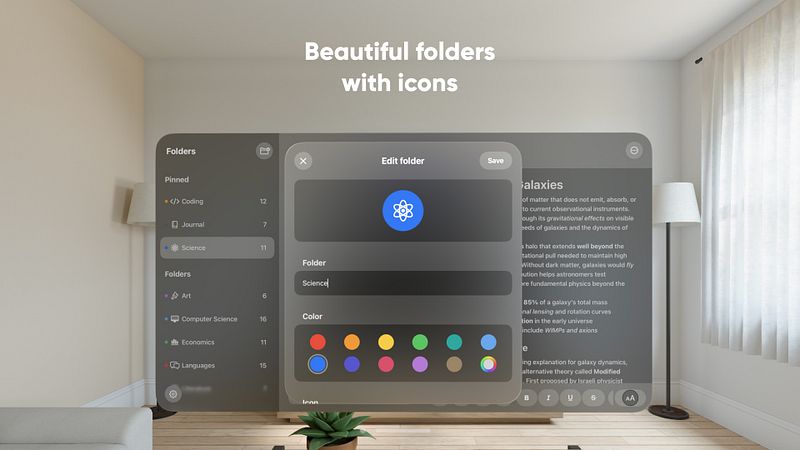 Screenshot of Brain Dump: Notes & Writing
