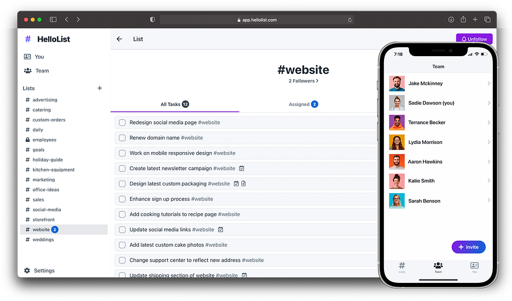 HelloList