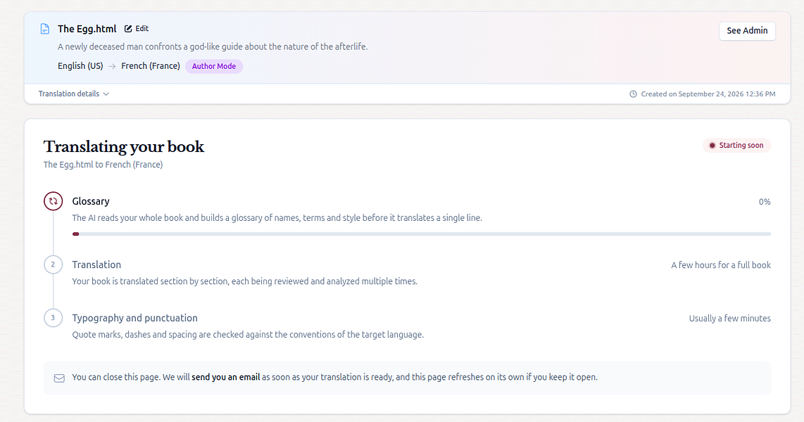 Translate A Book