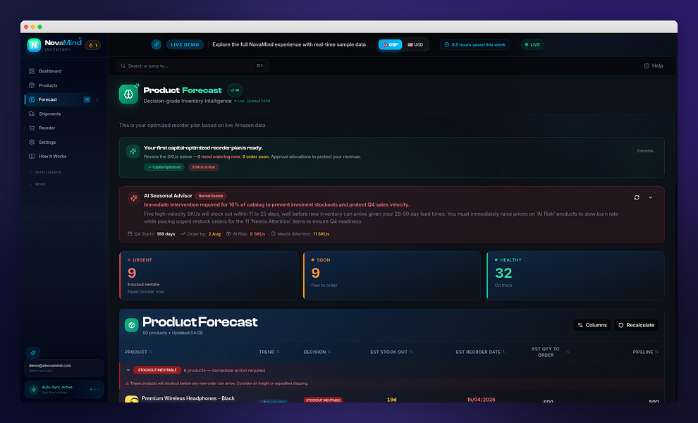 NovaMind Inventory Intelligence