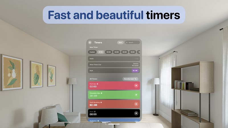 Screenshot of Timersive: Spatial Timers