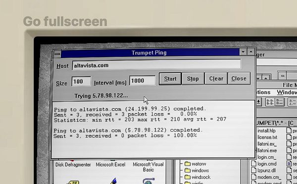A terminal window showing commands and output related to configuring DNS spoofing for altavista.com.