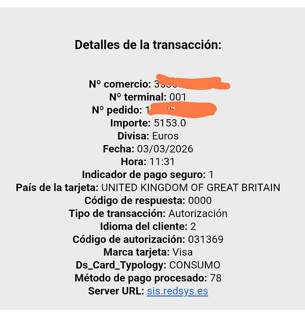 Screenshot of an online booking page for a property in Santorini, Greece, showing payment details and booking balance.