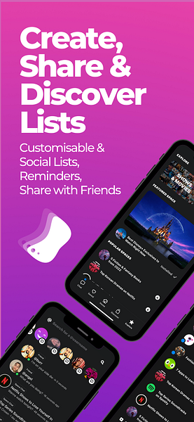 Hero: Share & Discover Lists