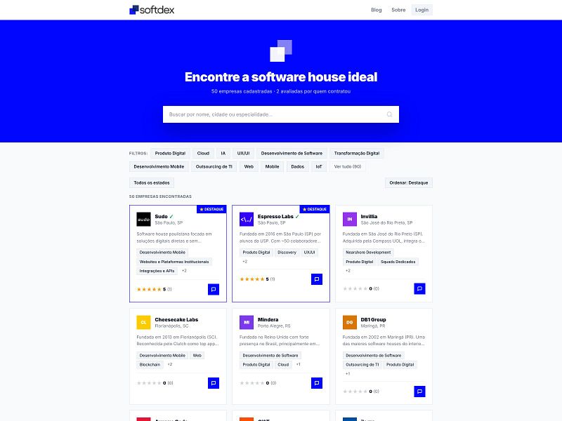 Softdex – Find and compare the best software houses in Brazil visual 2