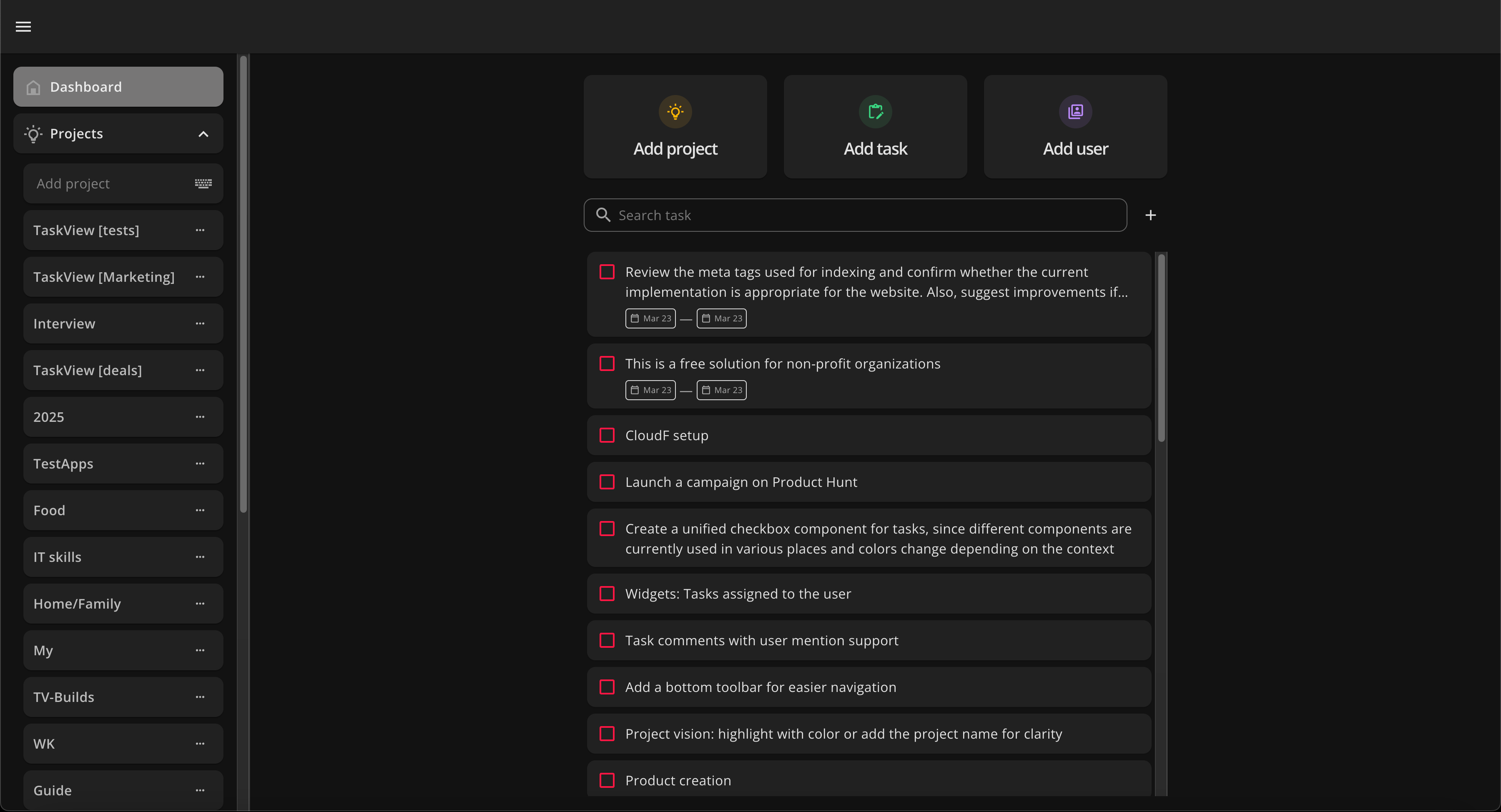 TaskView: A powerful tool for managing tasks, projects, and | BetaList