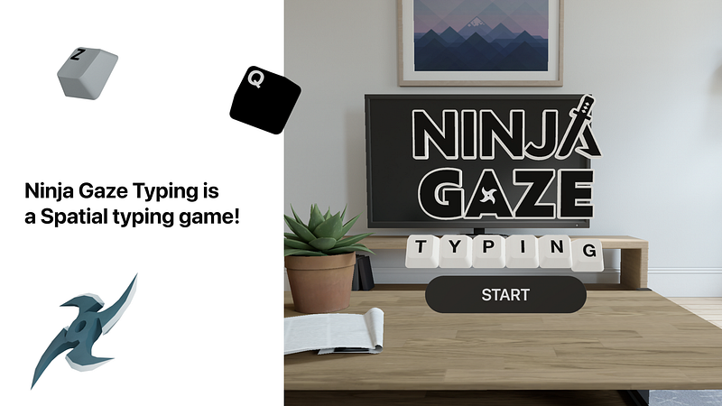 Screenshot of Ninja Gaze Typing