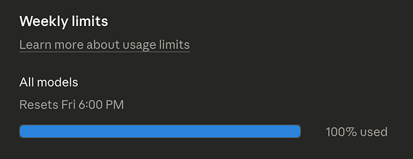 Screenshot of Twitter interface showing a high number of tweets compared to the daily quota.