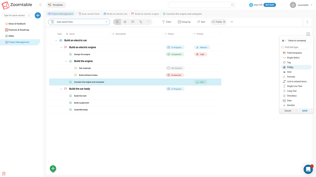 Zoomtable