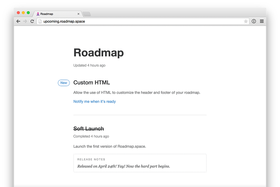 Roadmap