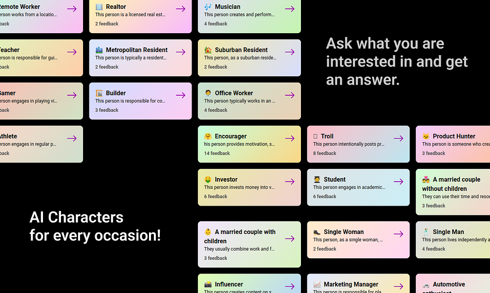 Feedback with ChatGPT by AI Characters