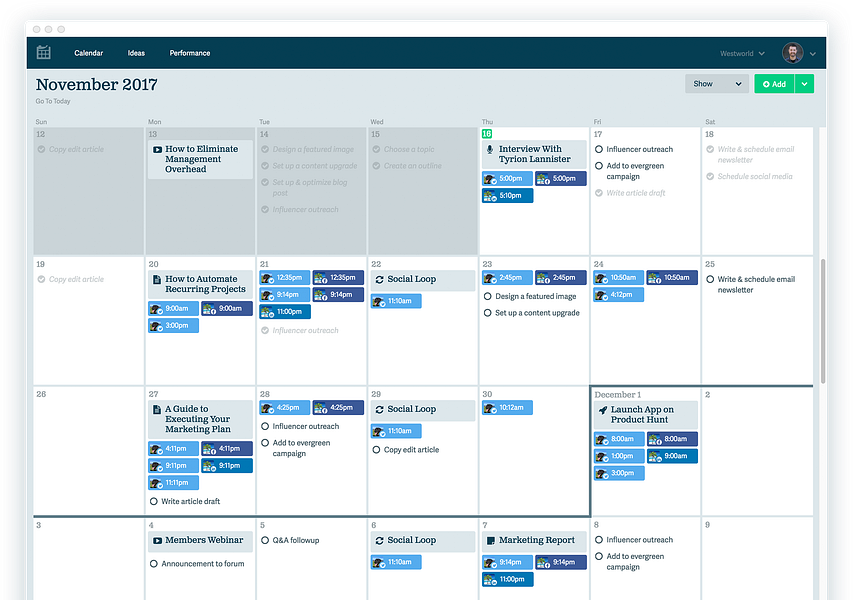 Ops Calendar