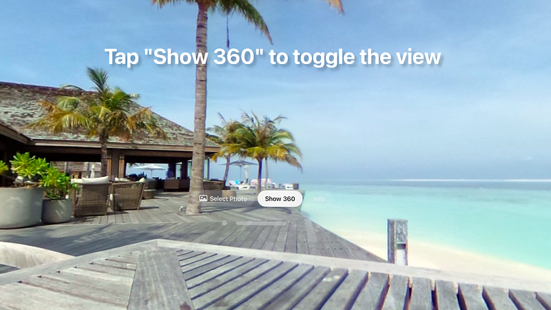 Screenshot of A 360 Viewer