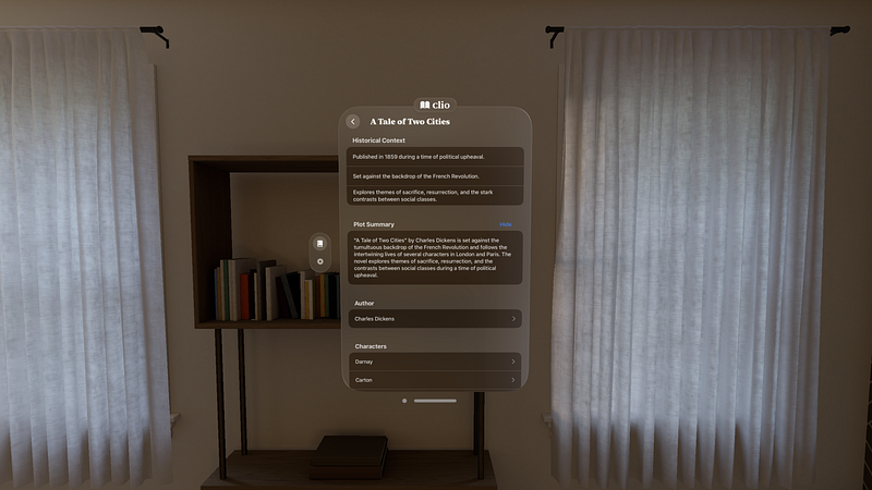 Screenshot of Clio - AI Storyteller