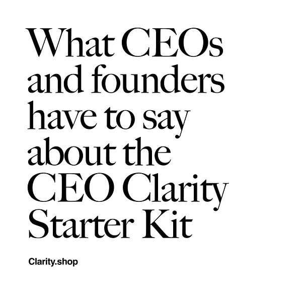 CEO Clarity Starter Kit