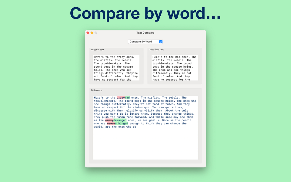 TextCompare