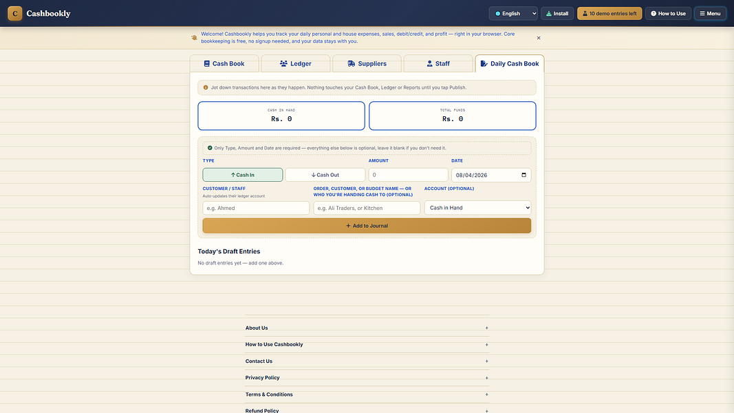 Cashbookly