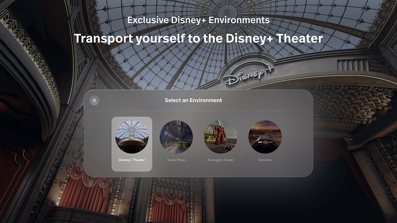 Screenshot of Disney+