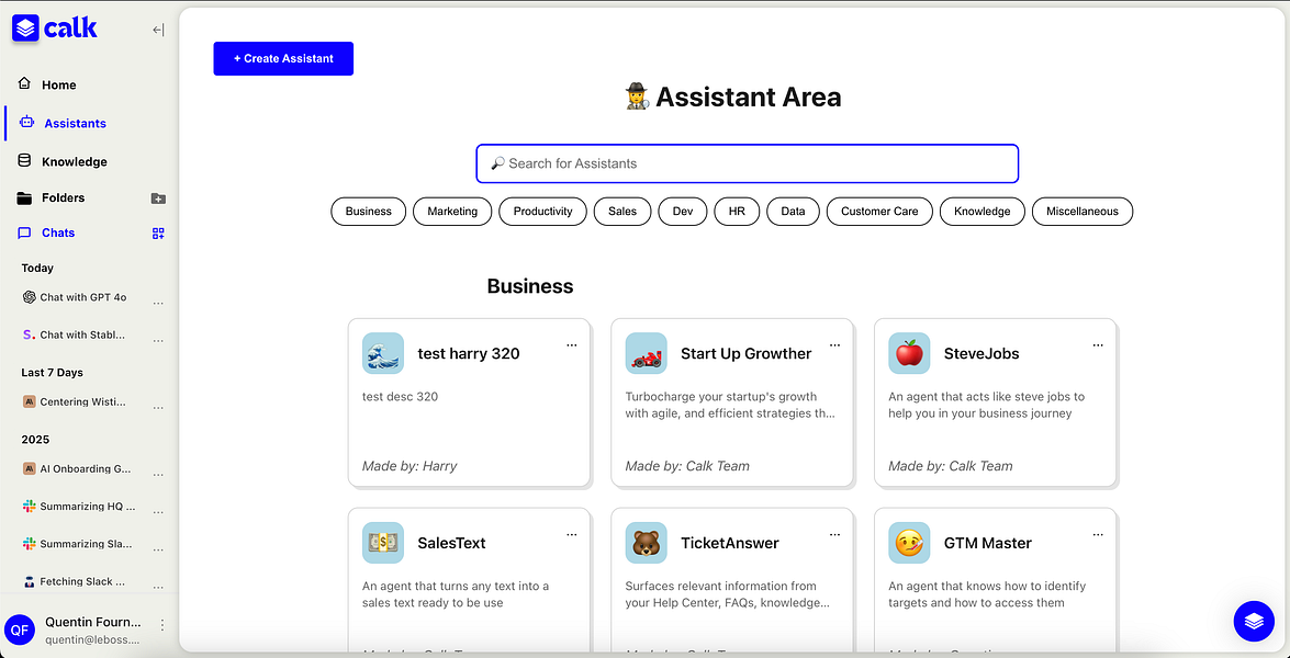 Calk AI: Build no-code AI agents that vibe with your data | BetaList