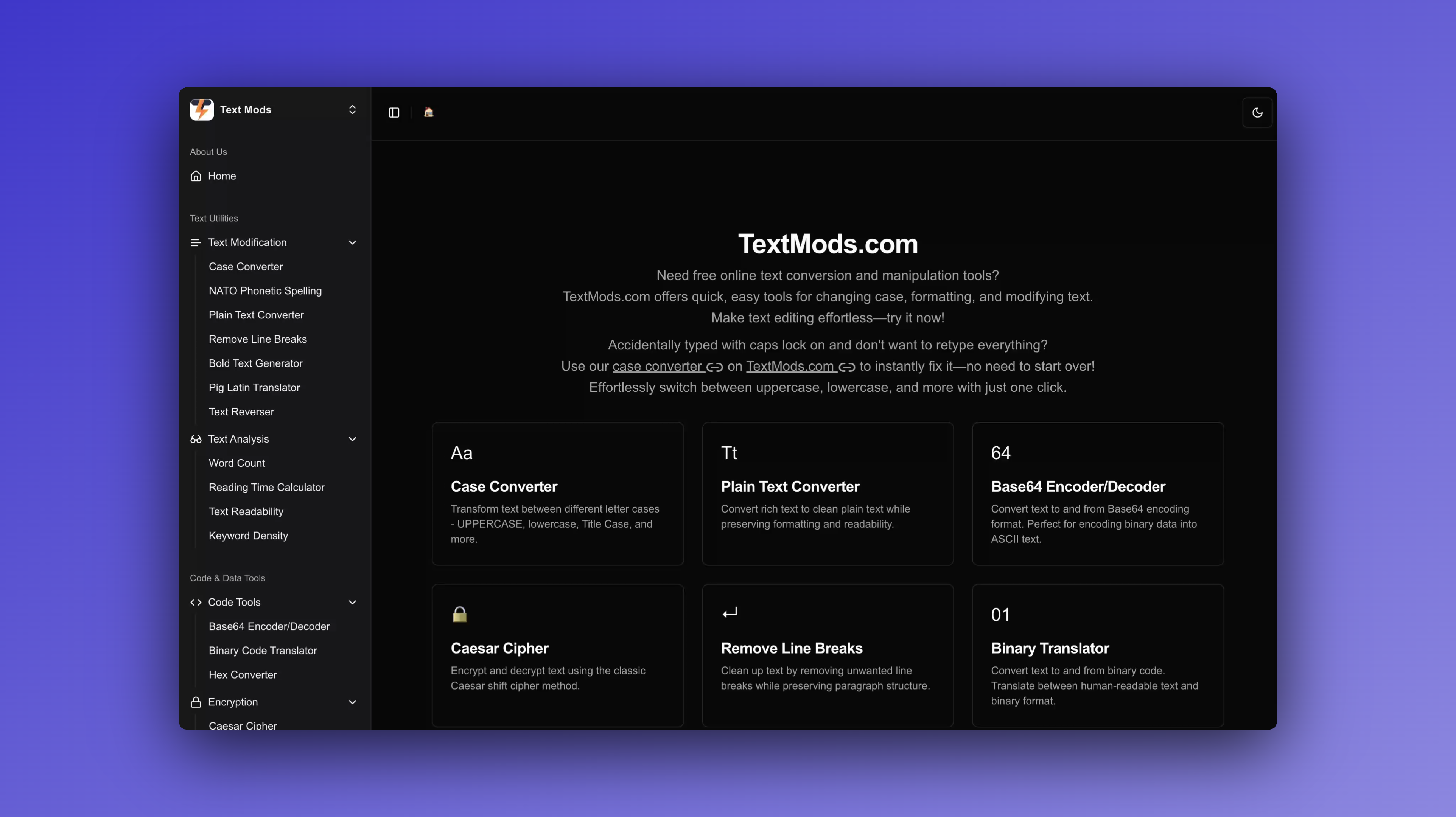 TextMods: Free Online Text Conversion & Manipulation Tools | BetaList