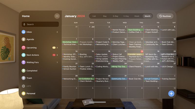 Screenshot of Yata for GTD: Todo & Calendar
