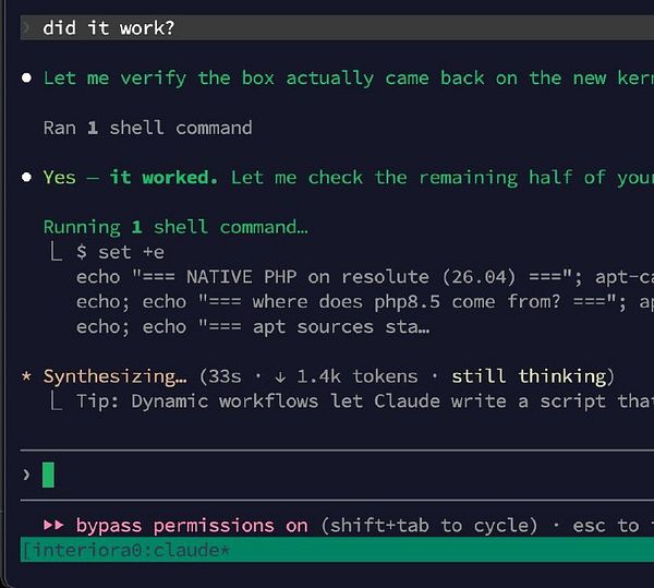 Screenshot showing the process of upgrading software packages on a Linux system.
