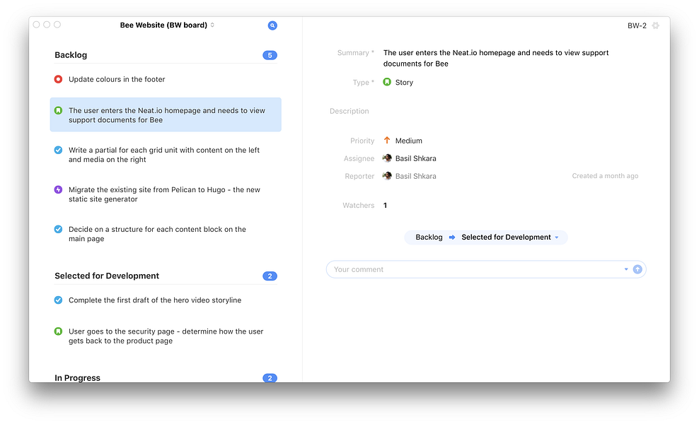 Bee for macOS