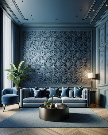 Flock Wallpaper in interior design