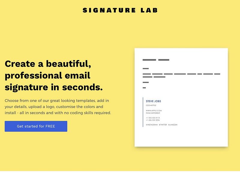 Signature Lab
