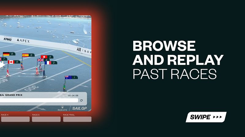 Screenshot of SailGP RaceScape XR