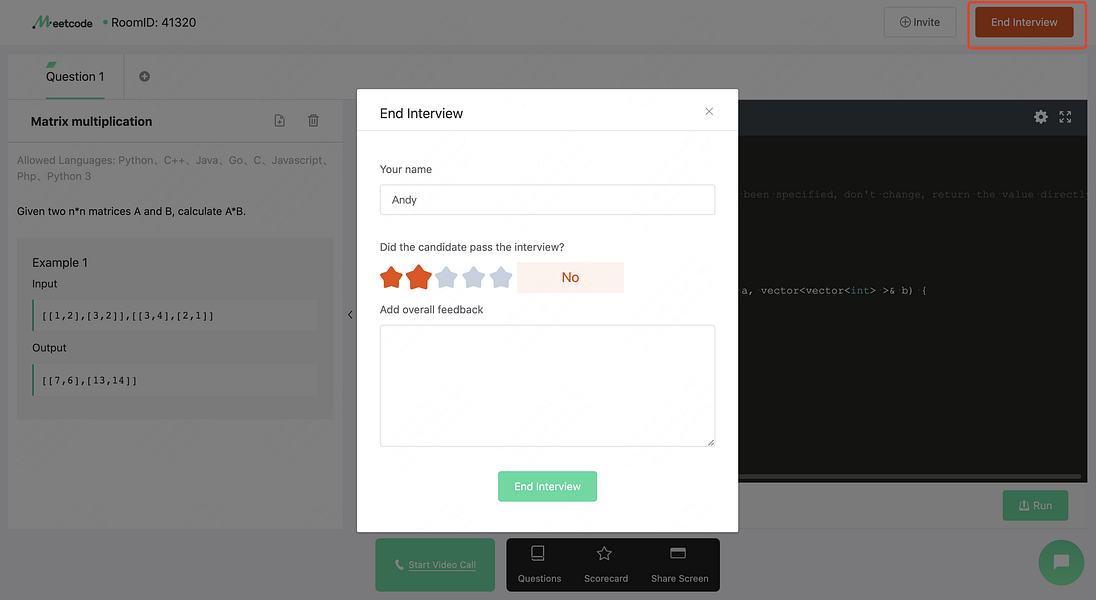 Meetcode
