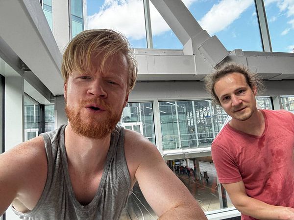 Close-up photo of a Stairmaster exercise machine display and controls.