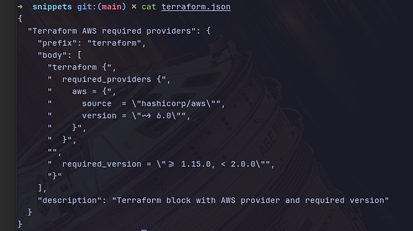 Screenshot showing a Neovim text editor setup with a Lua snippet for a telescope plugin configuration.