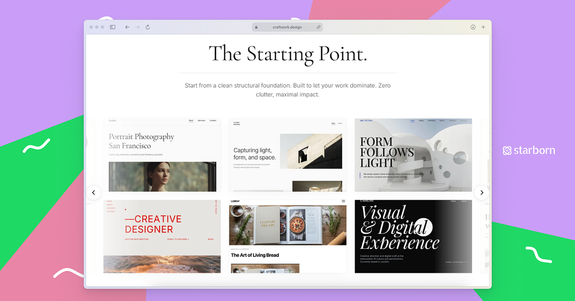 Starborn – Describe an app, AI builds it with auth, database, and AI tools included visual 4
