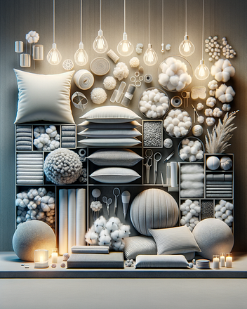 Fiberfill in interior design