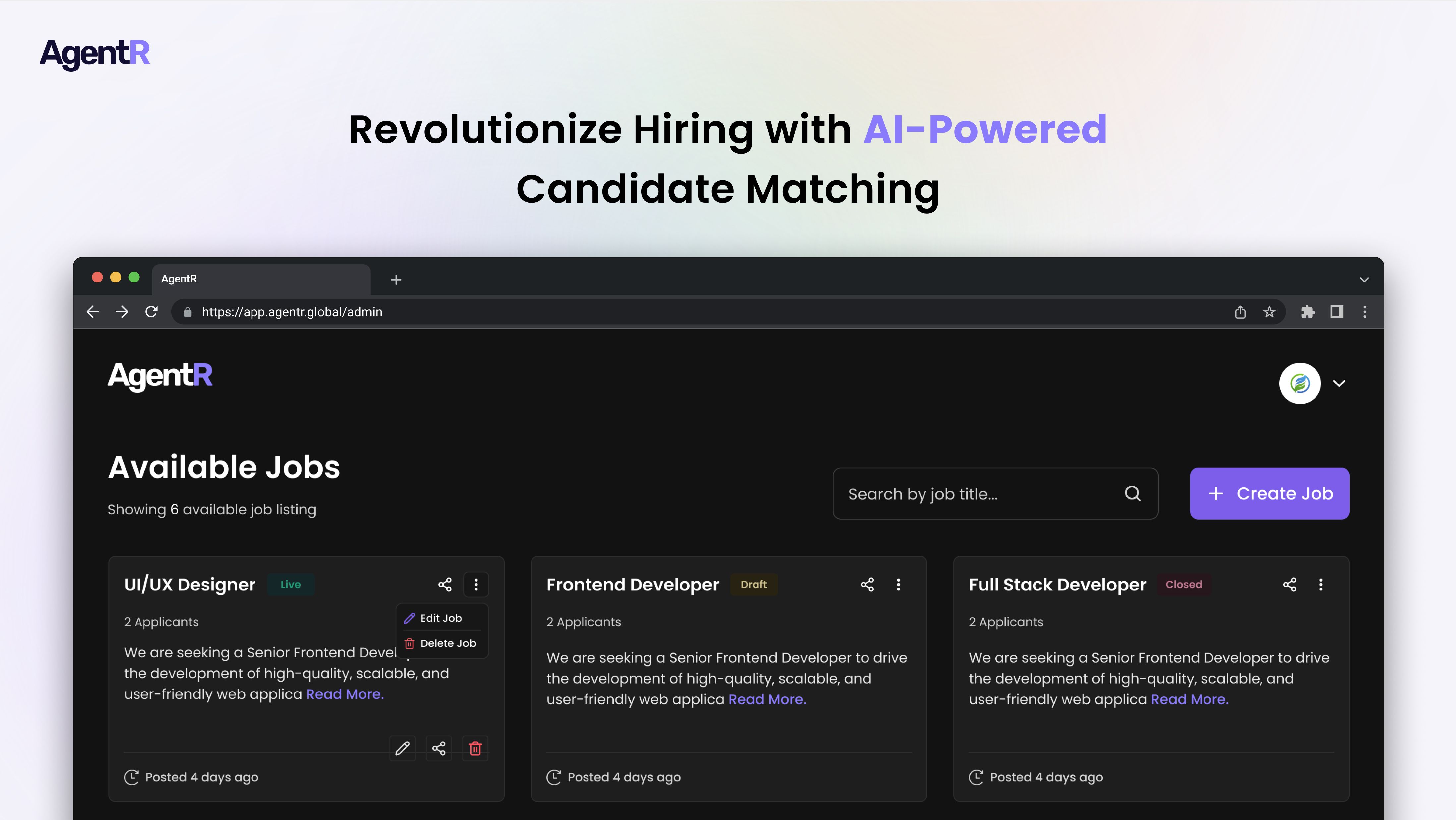 AgentR: Your AI Powered Hiring Assistant | BetaList