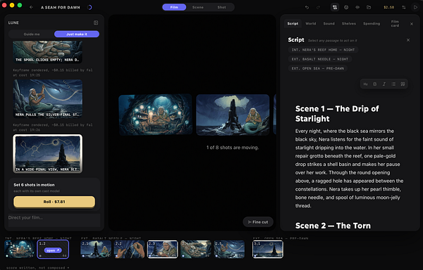 Screenshot of the Vibefilm redesign website in Google Chrome browser on a Windows desktop.