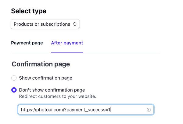 Screenshot of a website's landing page titled PhotoAI with user interface elements for navigation and information.