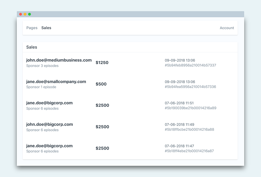 Checkout Page