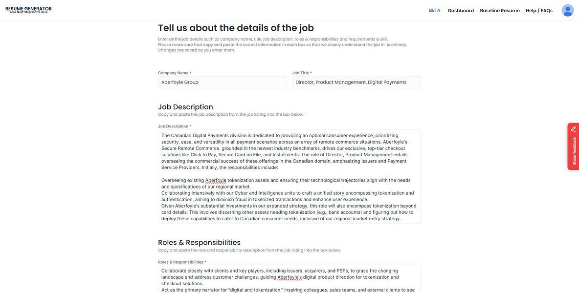 Resume Generator