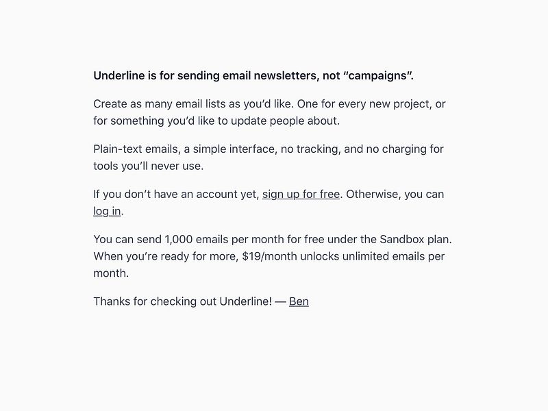 Underline