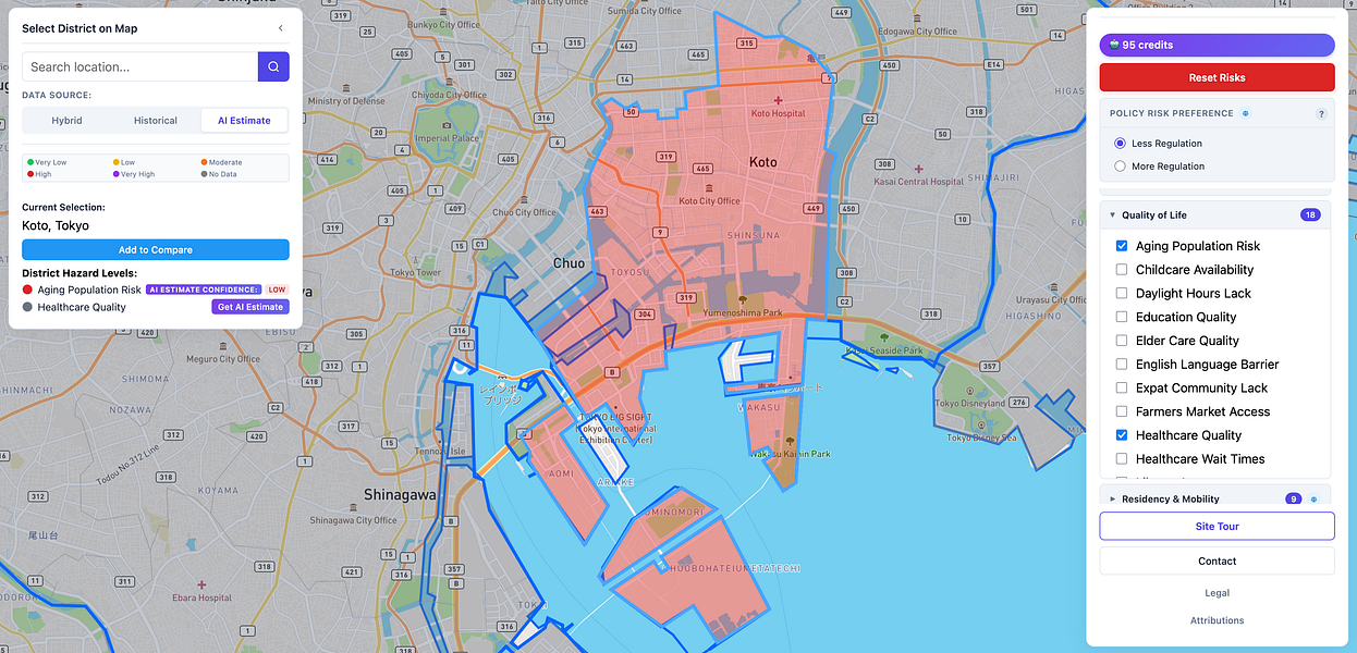 Location Risks: The only risk map that adapts to your | BetaList