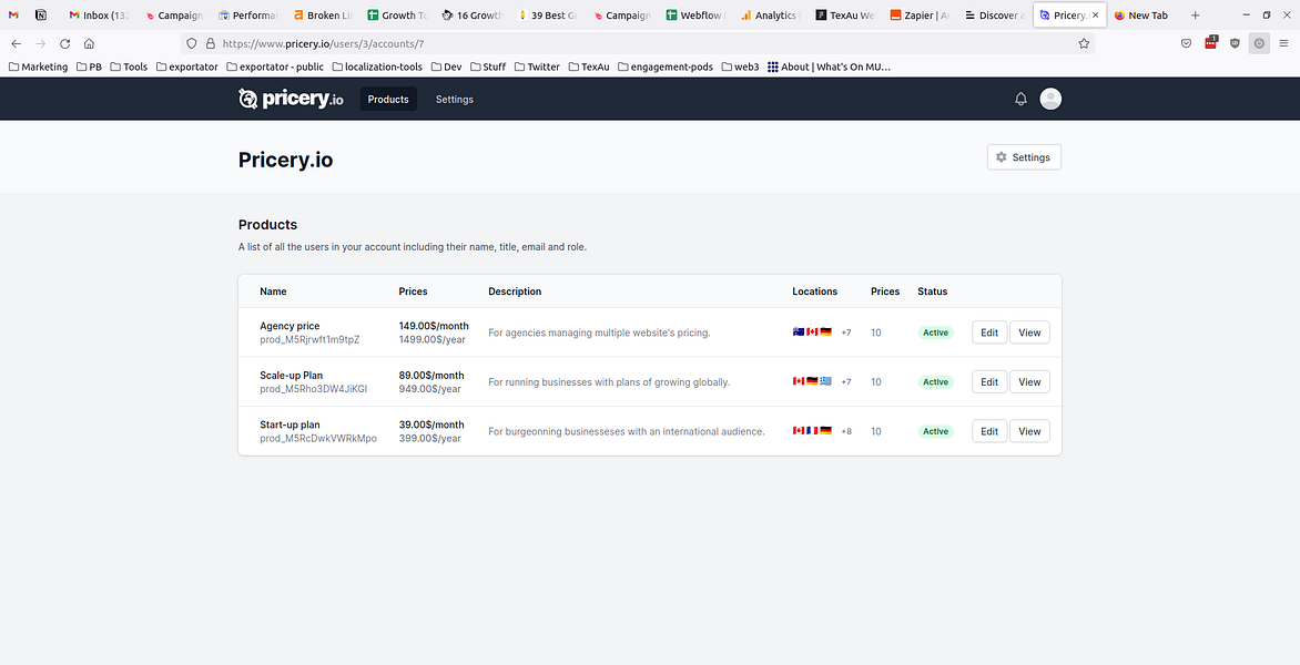 Pricery.io