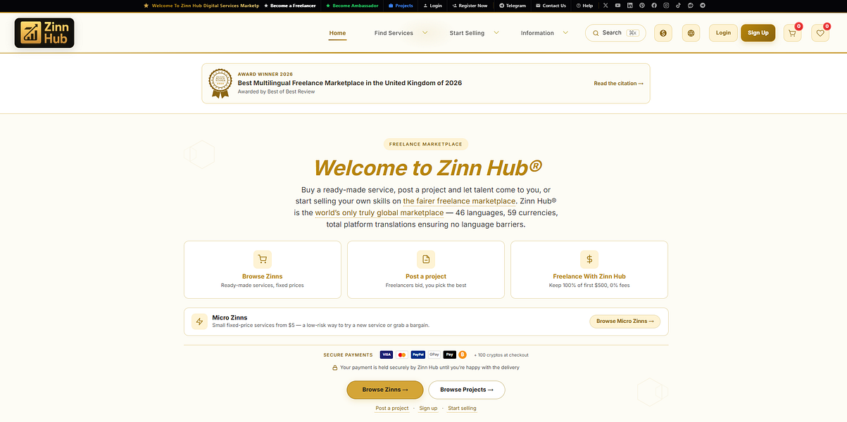 Zinn Hub Freelance Marketplace
