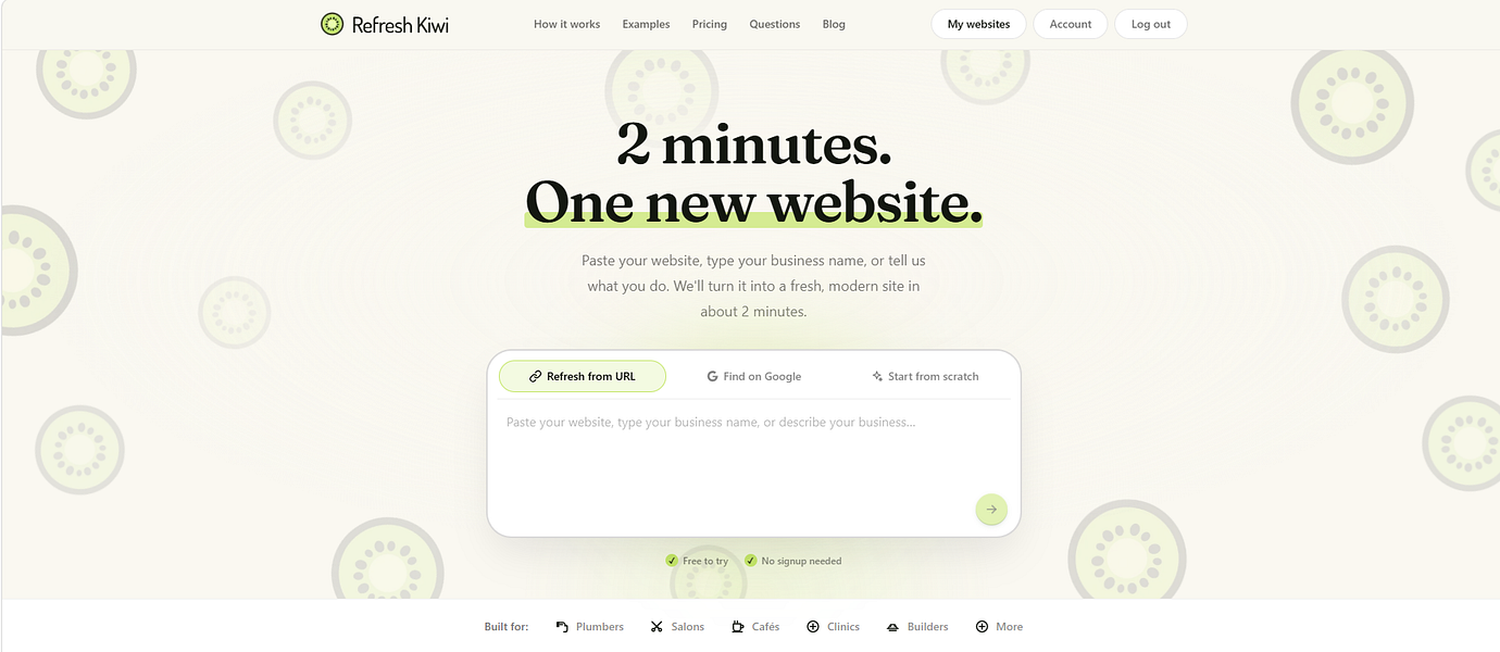 Refresh Kiwi